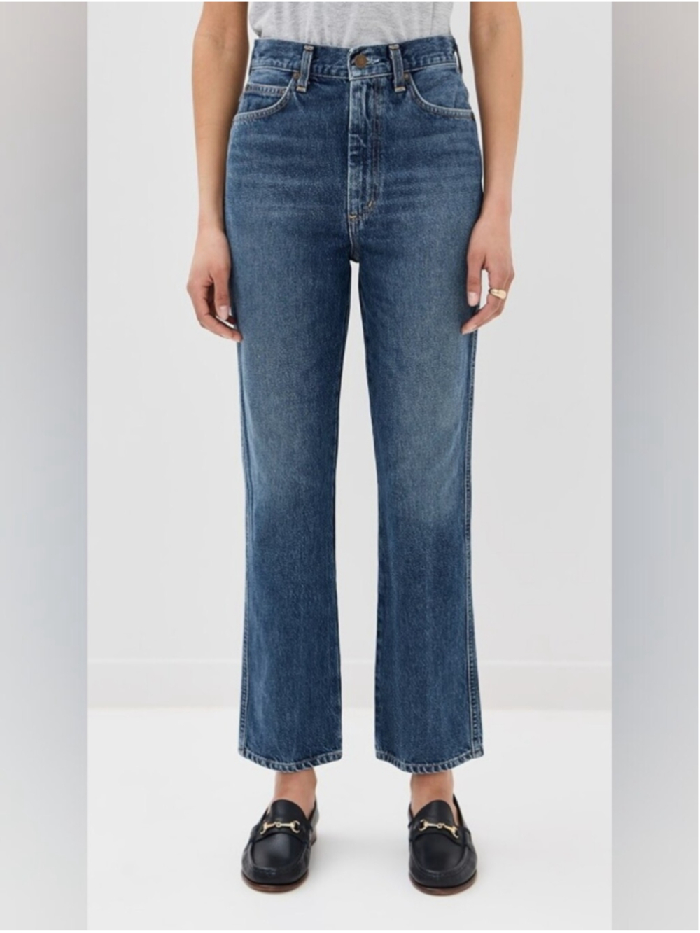 AGOLDE Pinch Waist High Rise Kick Jeans Style A095-1046 Stretch Blue Size 27